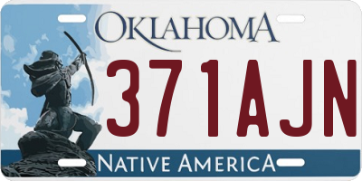 OK license plate 371AJN