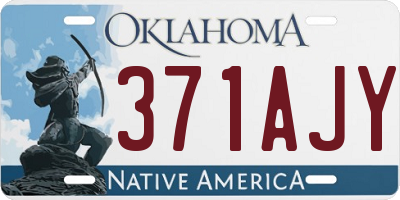 OK license plate 371AJY
