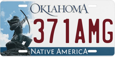 OK license plate 371AMG