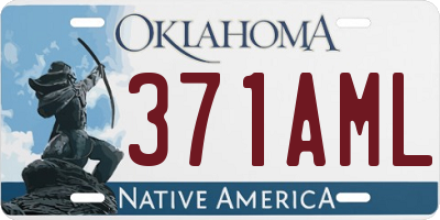 OK license plate 371AML
