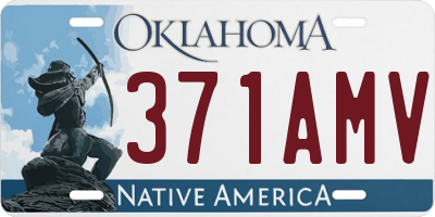 OK license plate 371AMV