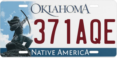 OK license plate 371AQE