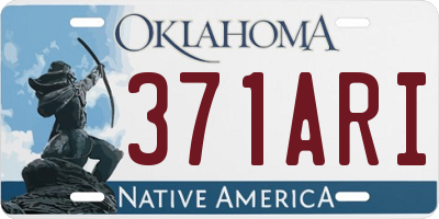 OK license plate 371ARI