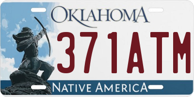 OK license plate 371ATM