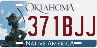 OK license plate 371BJJ