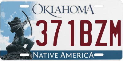 OK license plate 371BZM