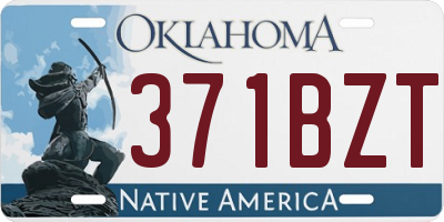 OK license plate 371BZT