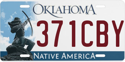 OK license plate 371CBY