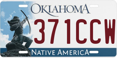 OK license plate 371CCW