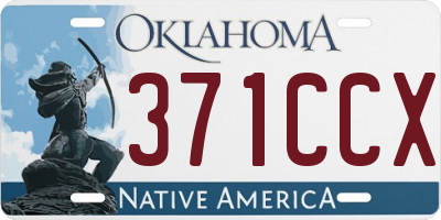 OK license plate 371CCX