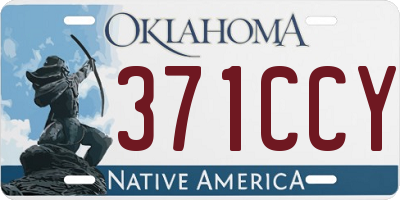 OK license plate 371CCY