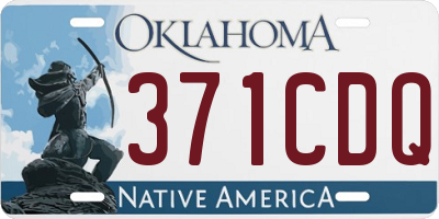 OK license plate 371CDQ