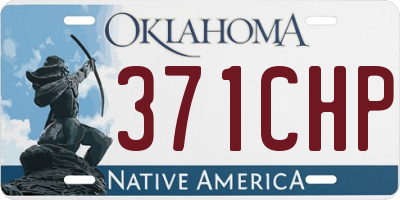 OK license plate 371CHP