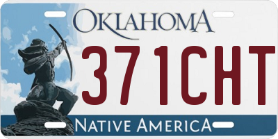 OK license plate 371CHT