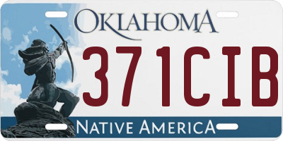 OK license plate 371CIB