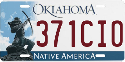 OK license plate 371CIO
