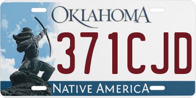 OK license plate 371CJD