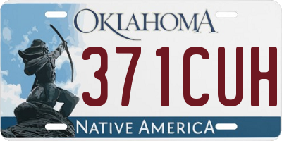 OK license plate 371CUH