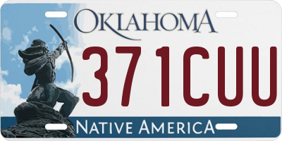 OK license plate 371CUU