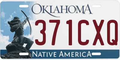OK license plate 371CXQ