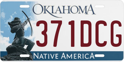 OK license plate 371DCG