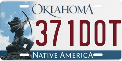 OK license plate 371DOT