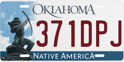 OK license plate 371DPJ