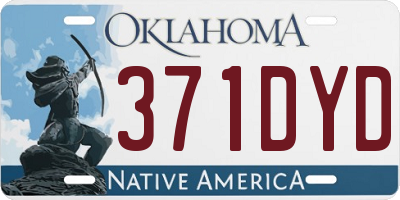 OK license plate 371DYD