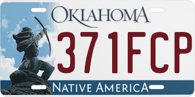 OK license plate 371FCP