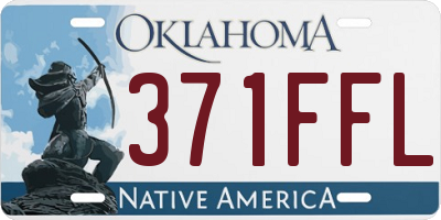 OK license plate 371FFL