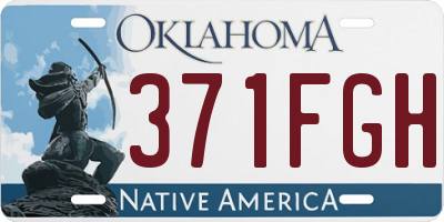 OK license plate 371FGH
