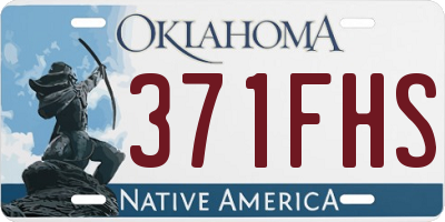OK license plate 371FHS