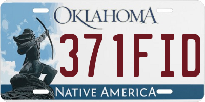 OK license plate 371FID
