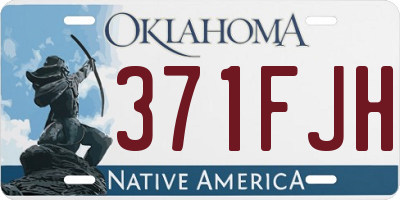 OK license plate 371FJH
