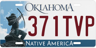 OK license plate 371TVP