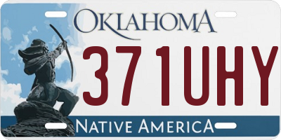 OK license plate 371UHY