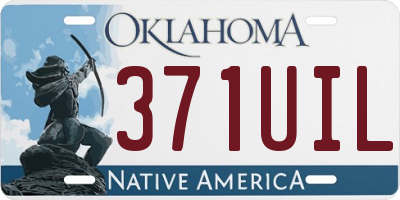 OK license plate 371UIL