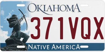 OK license plate 371VQX
