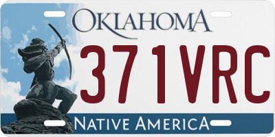 OK license plate 371VRC