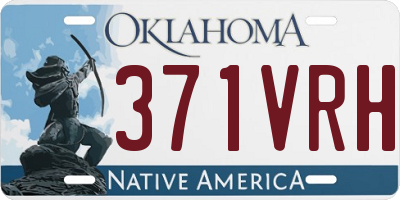 OK license plate 371VRH