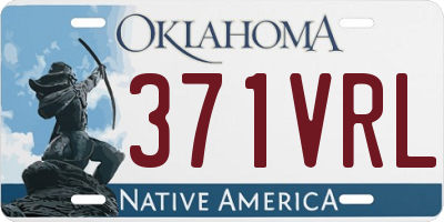 OK license plate 371VRL