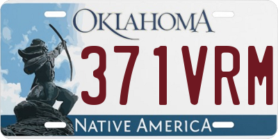 OK license plate 371VRM
