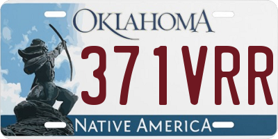 OK license plate 371VRR