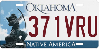 OK license plate 371VRU