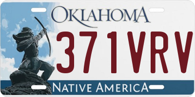 OK license plate 371VRV