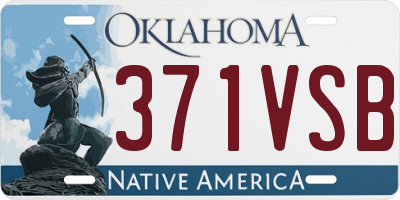 OK license plate 371VSB