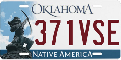 OK license plate 371VSE