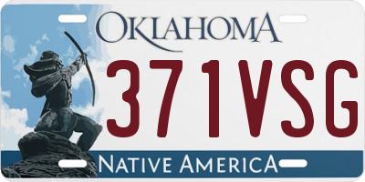 OK license plate 371VSG