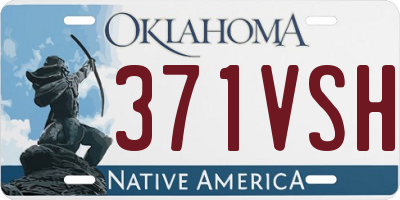 OK license plate 371VSH