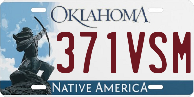 OK license plate 371VSM